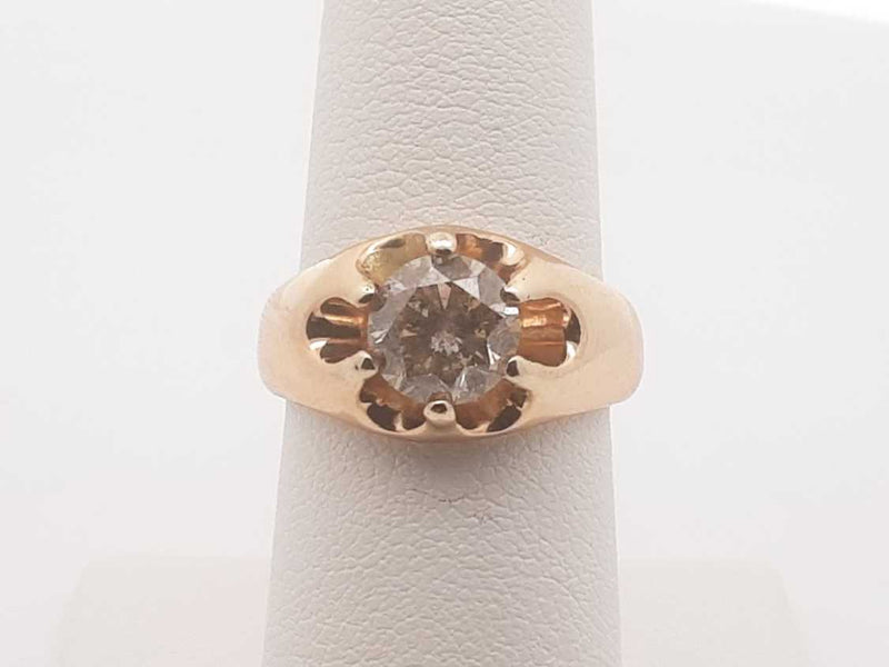 1.05ctw Diamond 14k Yellow Gold 8.3 Grams Ring Size 6.5 Sd0525izxsq