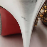 Christian Louboutin Full Kate 100 Calf Glitter Specchio Size 40 Sd0525orzsa