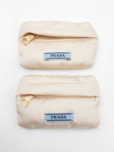 Prada Small Crystal-embellished Jewelry Case In Gold Satin Fw0726pzxdu