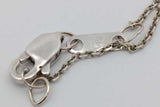 0.74cttw Diamond Pendant Necklace 14k White Gold 2.4 Grams 15.5 Inch Eb0926ocrsa