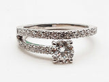0.5 Cttw Lab Grown Diamonds 14k White Gold 3.9g Ring Size 7 Do0726irxde