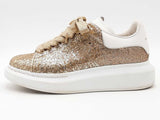 Alexander Mcqueen Oversided Sneaker Gold Size 38 Aa0926lwzsa