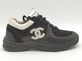 Chanel Cc Logo Sneakers Black Aa1026oorsa