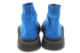 Balenciaga Speed 2.0 Blue Stretch Knit Sneakers Size 39 Eb1025lxzsa
