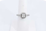 Center Diamond Approx. 0.75ctw Ring In 14k White Gold 4g Size 6.5 Eb0724cxzsa