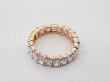 4.34 Cttw Lab-grown Diamond & 14k Yellow Gold Ring 2.4 Gram Size 6.5 Fw0725ecrdu