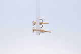 Tiffany & Co. Elsa Peretti Diamond By The Yard 18k Gold Stud Earrings Eb526exzde