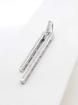 2.26 Diamond Cttw 18k White Gold Tuning Bar Pendant 6.4 Grams Fw0925rcrdu