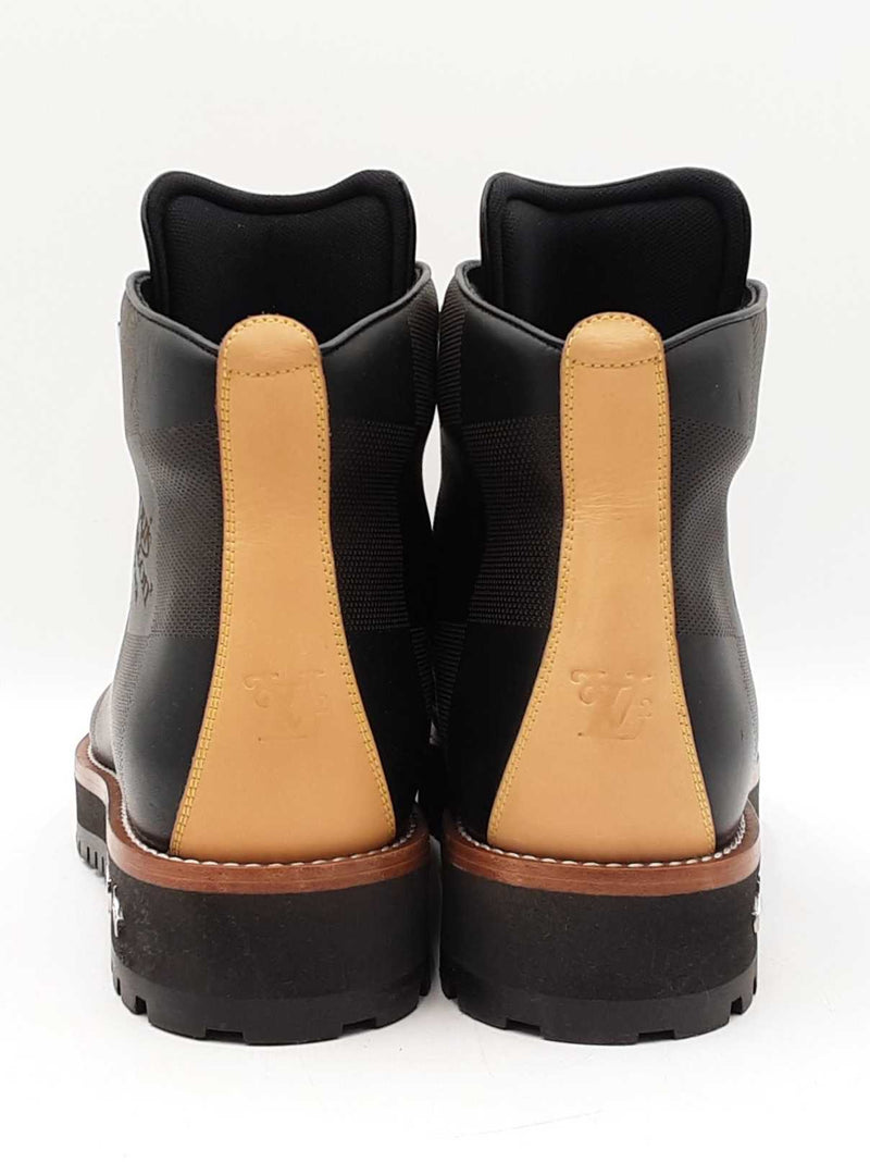 Louis Vuitton X Nigo Alpinist Boots In Damier Leather Size Us 10 Fw0825lzxdu
