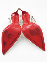 Christian Louboutin White Leather Pumps Size 37 Eb0225lxzdu