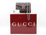 Gucci Dionysus Chain Wallet In Gg Supreme Denim Jacquard & Leather Fw1225rrzdu