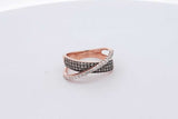 14k Rose Gold Diamond Criss-cross Ring 5.6 Grams Size 7 Eb0626worsa