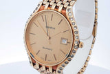 Geneve 14k Yellow Gold Quartz 34mm Watch 40.3 Grams Eb0626oiirde