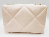 Tory Burch Kira Diamond Quilt Warm White Leather Shoulder Bag Do1225pxzde