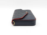 Louis Vuitton Pochette Félicie In Navy Monogram Empreinte Leather Fw0925izxdu