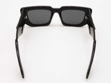 Prada Spr11z Rectanglular Black Frames Dark Gray Lens Sunglasses Do0825lcrde