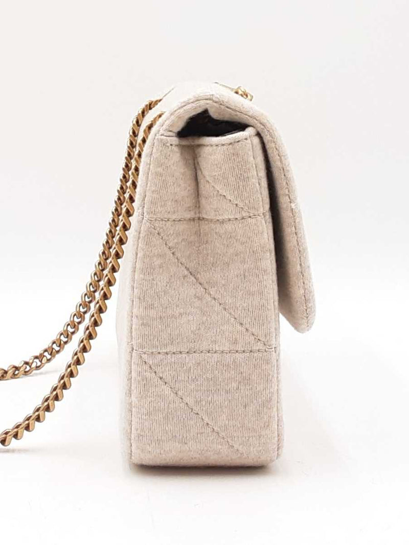 Yves Saint Laurent Jamie Chain Shoulder Bag In Quilted Jersey Fw0625exzdu