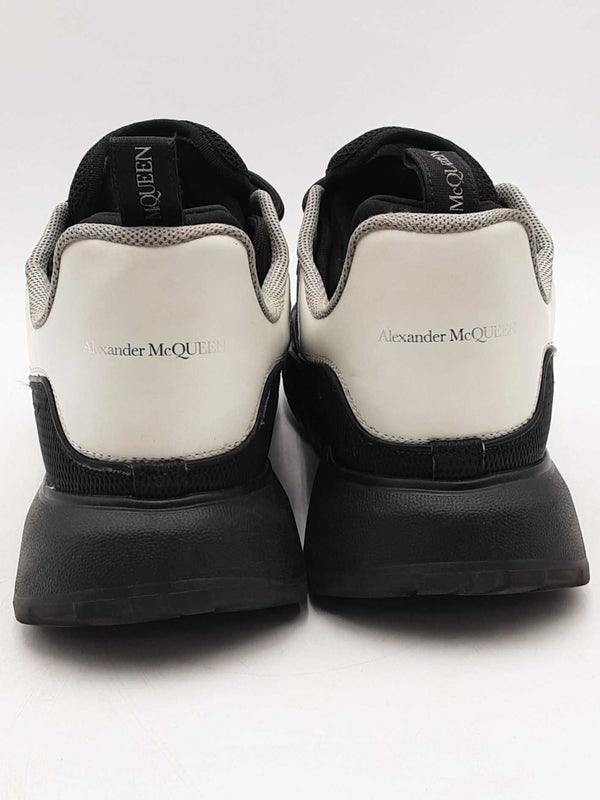 Alexander Mcqueen Low Top Court Black Sneakers Size 45 Eb1125lorsa