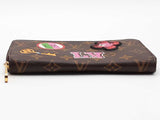 Louis Vuitton Monogram Long Patches Zippy Wallet Brown Aa0726orzsa