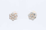 Approx 0.70ctw Diamond Stud Screw Back Earrings 14k Yellow Gold 2g Eb0724pxzdu