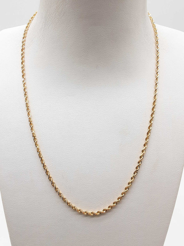 14k Yellow Gold 6.2g Rope Chain 16 In Do0824ooxde