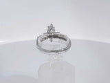 0.87 Cttw Diamond Marquis 14k White Gold Ring 2.3 Grams Size 7 Aa0625cxzsa