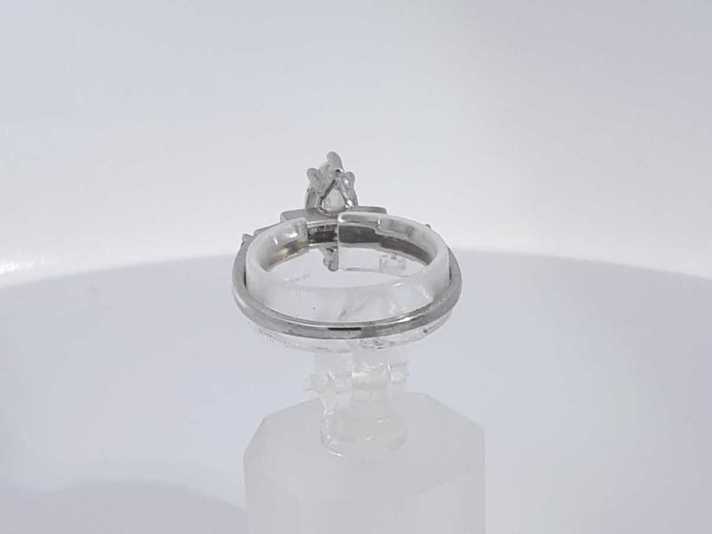 0.87 Cttw Diamond Marquis 14k White Gold Ring 2.3 Grams Size 7 Aa0625cxzsa