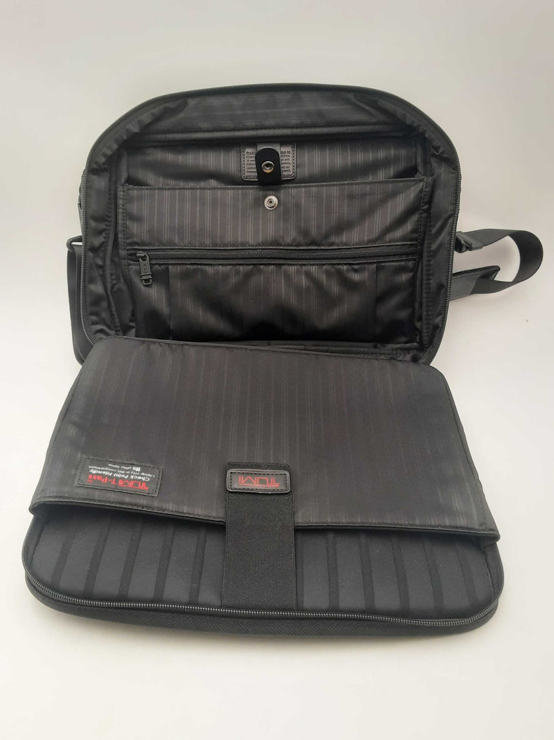 Tumi Slim Deluxe Portfolio Black Laptop Bag Sd0225lzxsa
