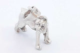 925 Sterling Silver Dog Pendant 9.5 Grams Eb1024rsa