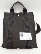 Hermes Herline Gray Toile Canvas Backpack Do0526orxde