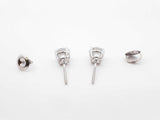 2.0 Cttw Lab-grown Diamond Stud Earrings In 14k White Gold 1.1 Gram Fw0326wcrdu