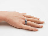 1.27cttw Diamond & 14k White Gold Bridal Set 6.3 Grams Size 6 Fw0326rexdu