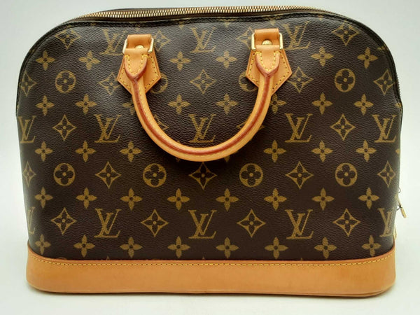 Louis Vuitton Alma Mm Brown Handbag Aa0425irxsa