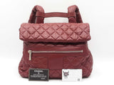 Chanel Coco Cocoon Backpack In Burgundy Padded Quilted Lambskin Fw0925ezxdu
