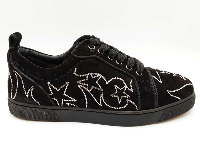 Christian Louboutin Giddy Viera Strass Black Suede Shoes Size Eu 40 Do0825oxzde