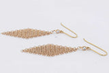 Tiffany & Co. Elsa Peretti Diamond 18k Yellow Gold Mesh Earrings 1.8g Eb0326exzsa
