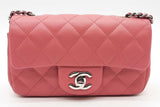Chanel Quilted Pink Leather Mini Flap Bag Eb0926orcrde