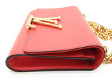Louis Vuitton Louise Red Leather Chain Shoulder Bag Do0726cxzde