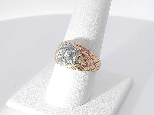 .32 Ctw Diamonds 14k Yellow Gold 14k 5.2 Grams Ring Size 8 Sd0425pizsa