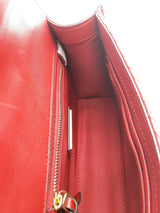 Tory Burch Fleming Red Leather Shoulder Bag Eb0726pxde