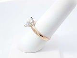 1.05 Cttw Marquise Diamond & 14k Gold Solitaire Ring 2.7g Size 7.5 Fw0826orzxdu