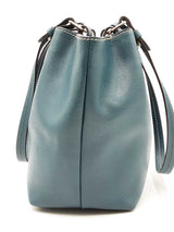 Dooney & Bourke Teal Saffiano Leather Flynn Shoulder Bag Eb1025cxdu