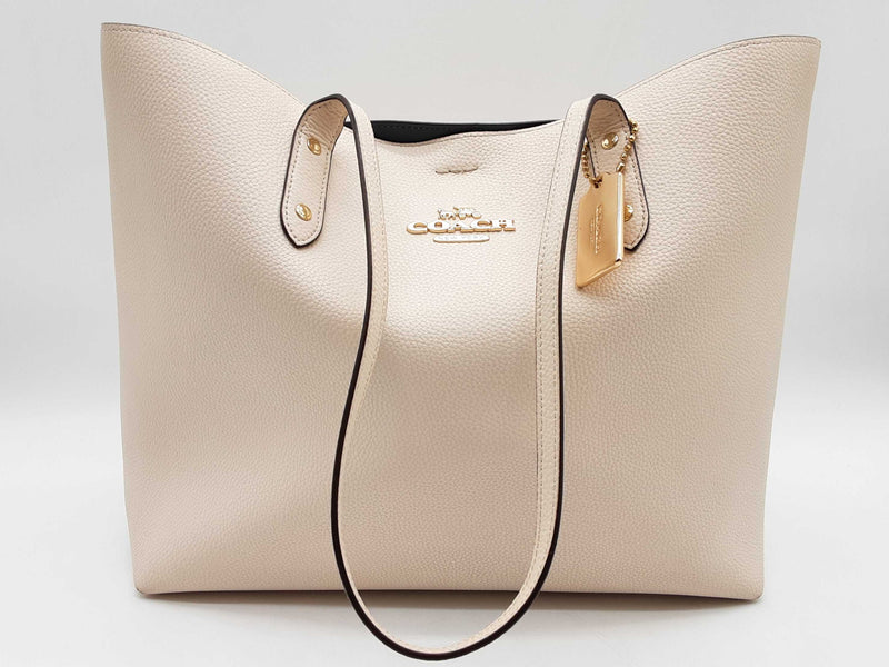 Coach Town White Leather Tote Bag Do1124pxde