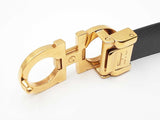 Salvatore Ferragamo 25mm Saffiano Leather Belt & Gancini Buckle Fw0426lxzdu