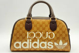 Gucci X Adidas Yellow & Brown Crystal Canvas Mini Duffle Bag Lh1124lxzxde