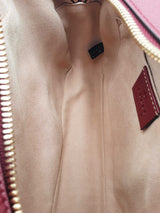 Gucci Canvas & Red Leather Camera Crossbody Bag Eb0126pcrsa