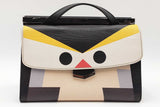 Fendi Vitello Elite Qutweet Demi Jour Penguin Shoulder Bag Eb0726wrxdu