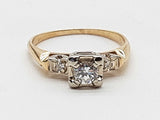 0.27 Cttw Natural Diamonds 14k Two Tone Gold 1.8g Ring Size 5.25 Do0726oxzde
