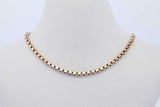 14k Yellow Gold Box Chain Necklace 7.8 Grams 17 Inch Eb0326psxde