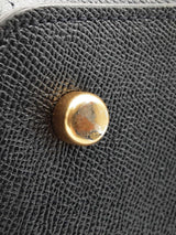 Coach Casey Tote Bag In Metallic Charcoal Crossgrain Leather Fw1025ixdu